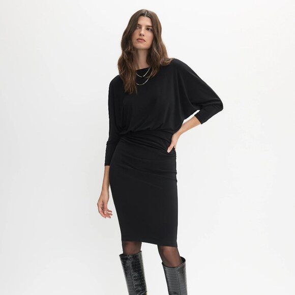 Black Dolman Sleeve Dress - Picture 1 of 1
